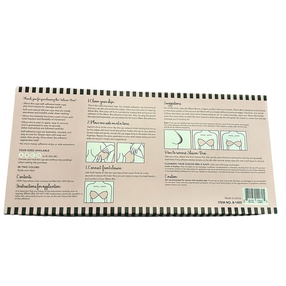 Neu Strapless & Backless Silicon Bra NWOT - Picture 2 of 5